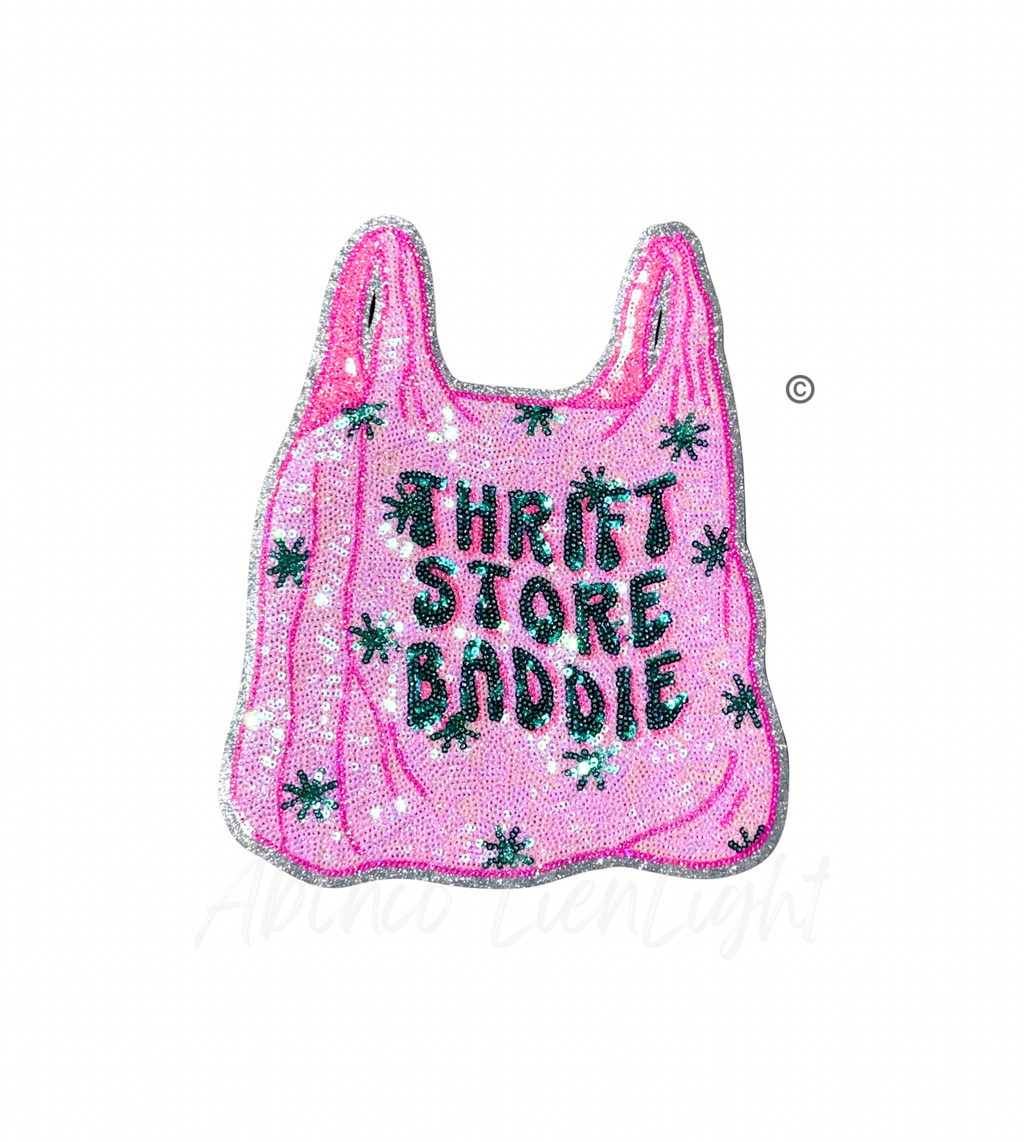 Thrift Store Baddie Sequins Patch - Large
