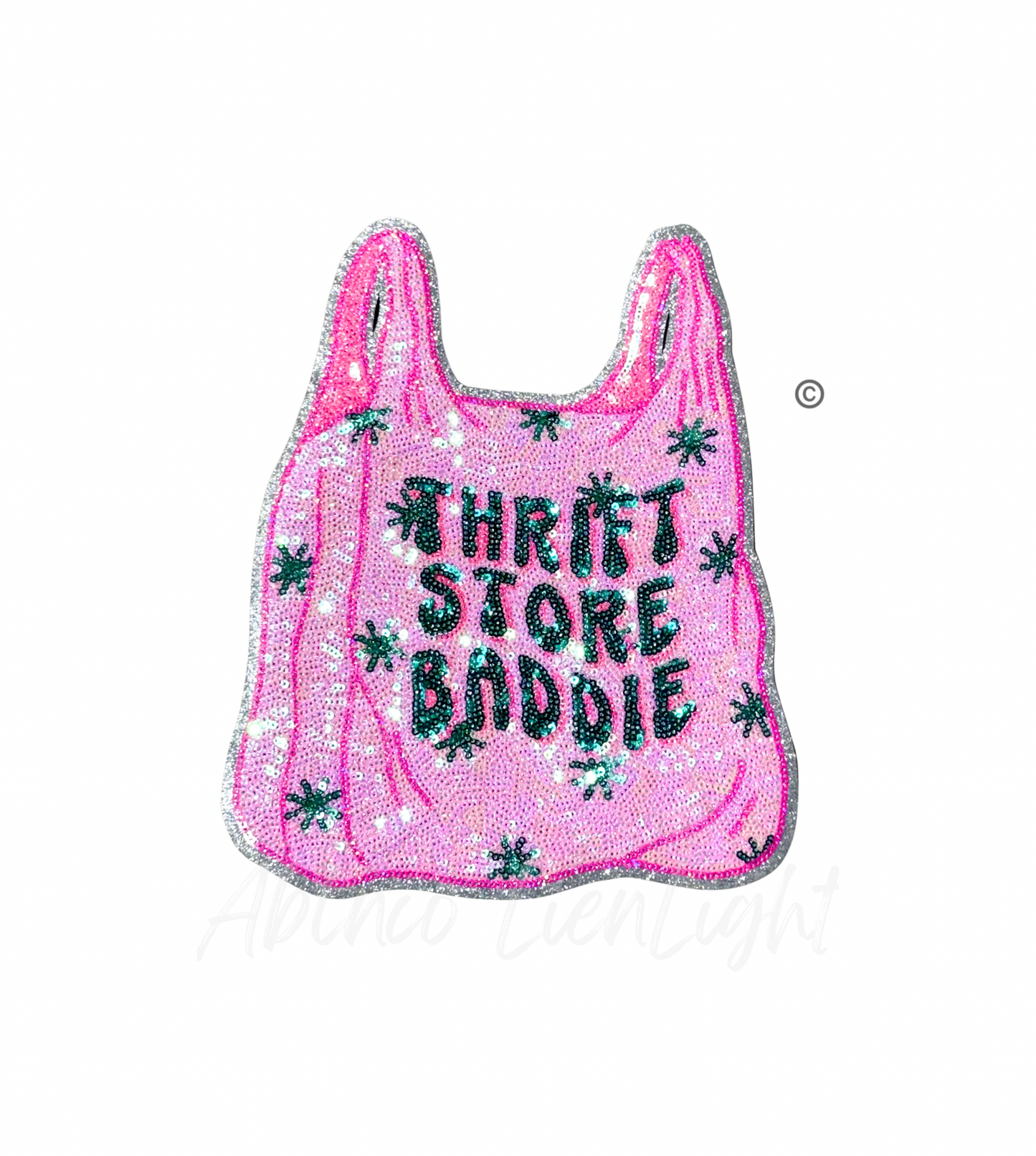 Thrift Store Baddie Sequins Patch - Large