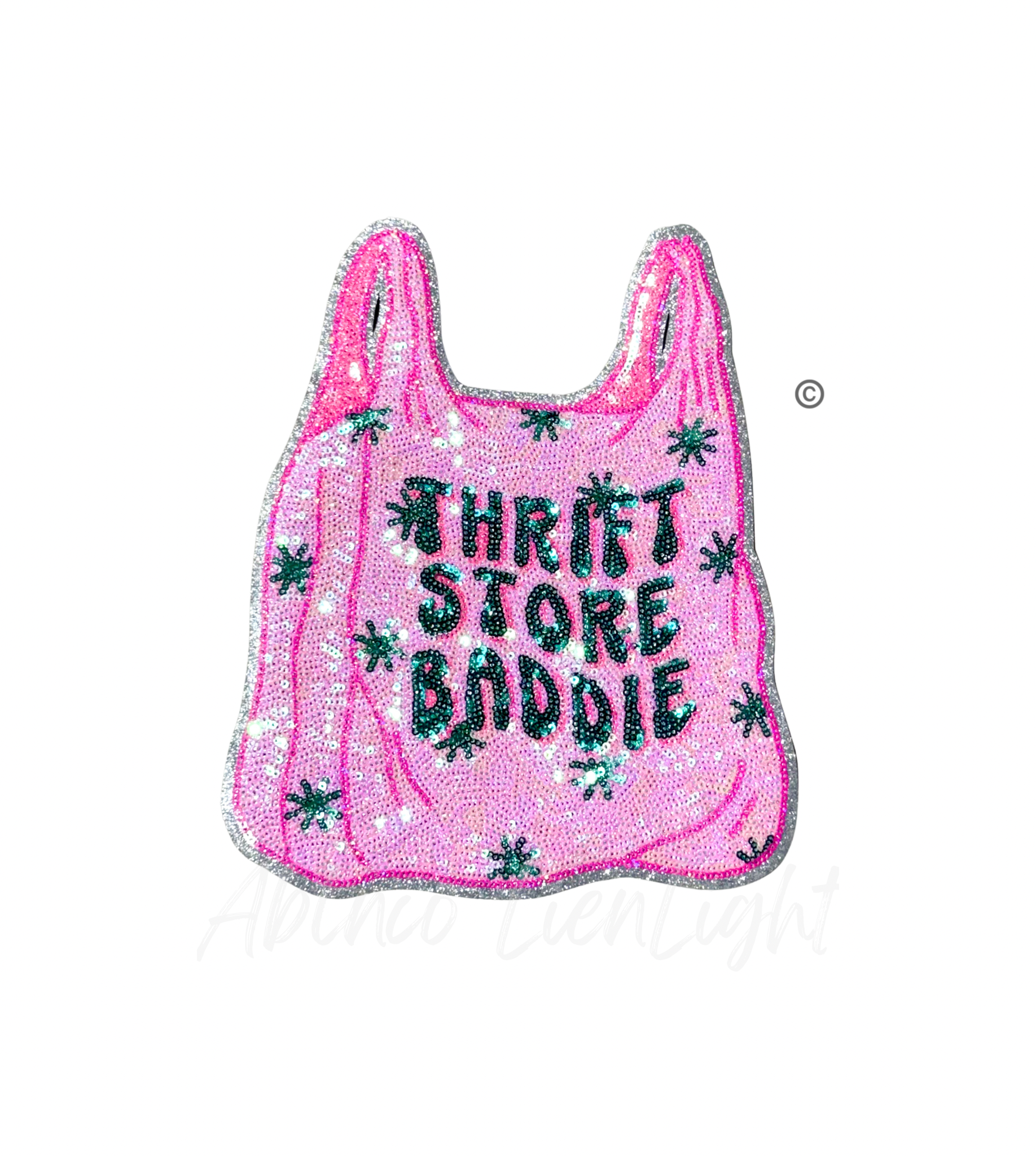 Thrift Store Baddie Sequins Patch - Large