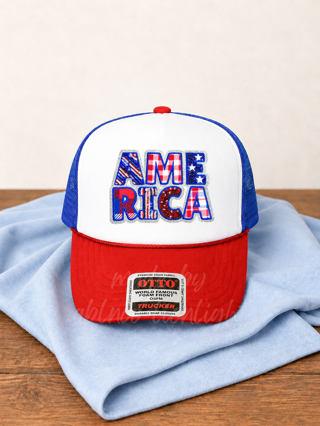Sequin America 4th July Otto Trucker Hat