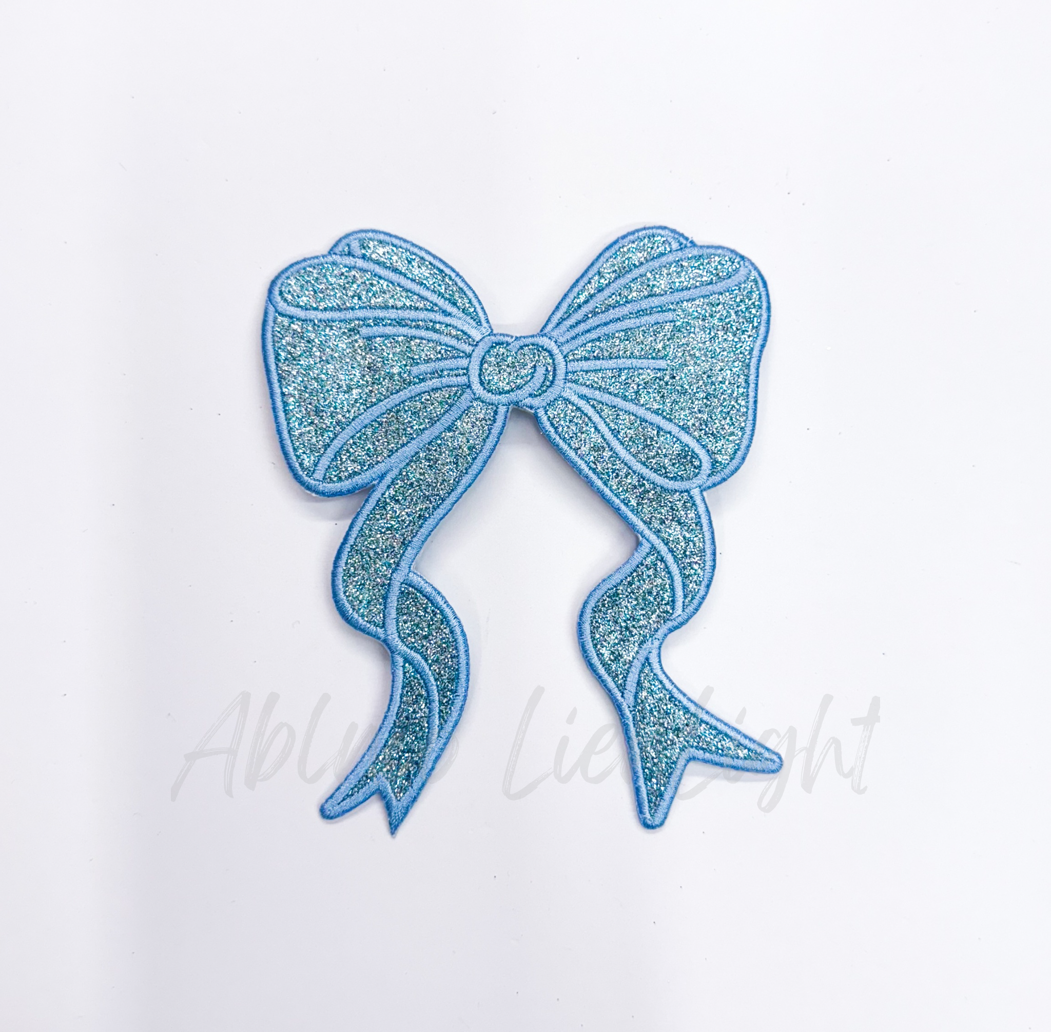 Side Bows Glitter Patch