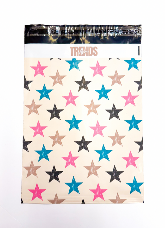 Retro Preppy Stars Poly Mailers