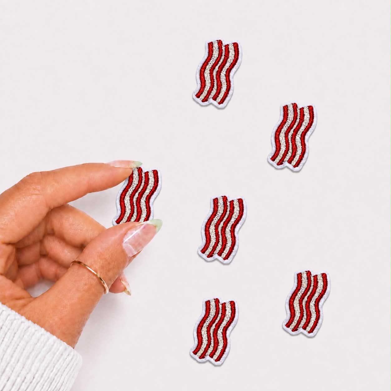 Mini Bacon Embroidered Patch