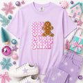 Oh Snap Gingerbread Christmas Sequin Patch Tshirt
