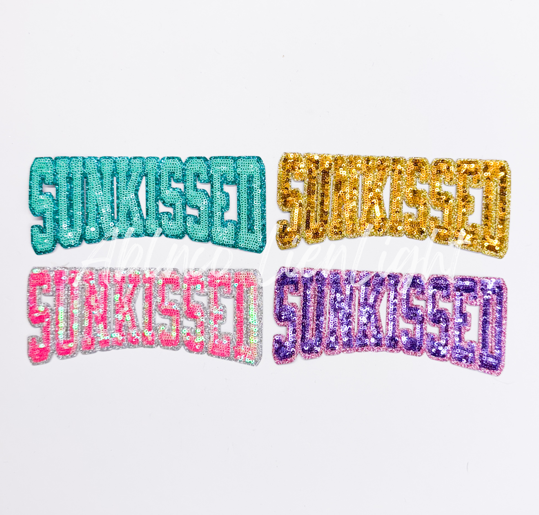 Gold Sunkissed Summer Sequin Patch