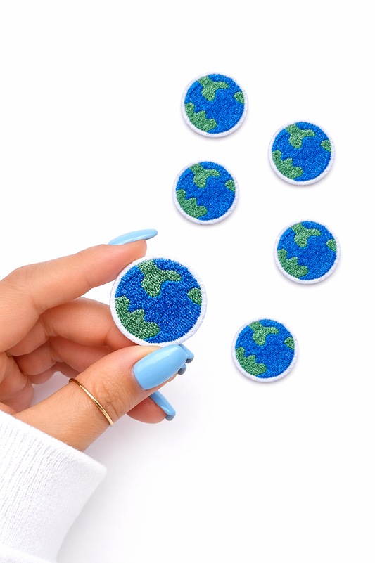 Mini Earth Embroidered Patch