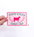 Show Steer Social Club Glitter Embroidery Patch