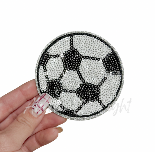 Soccer Sequin Patch - 3.15”