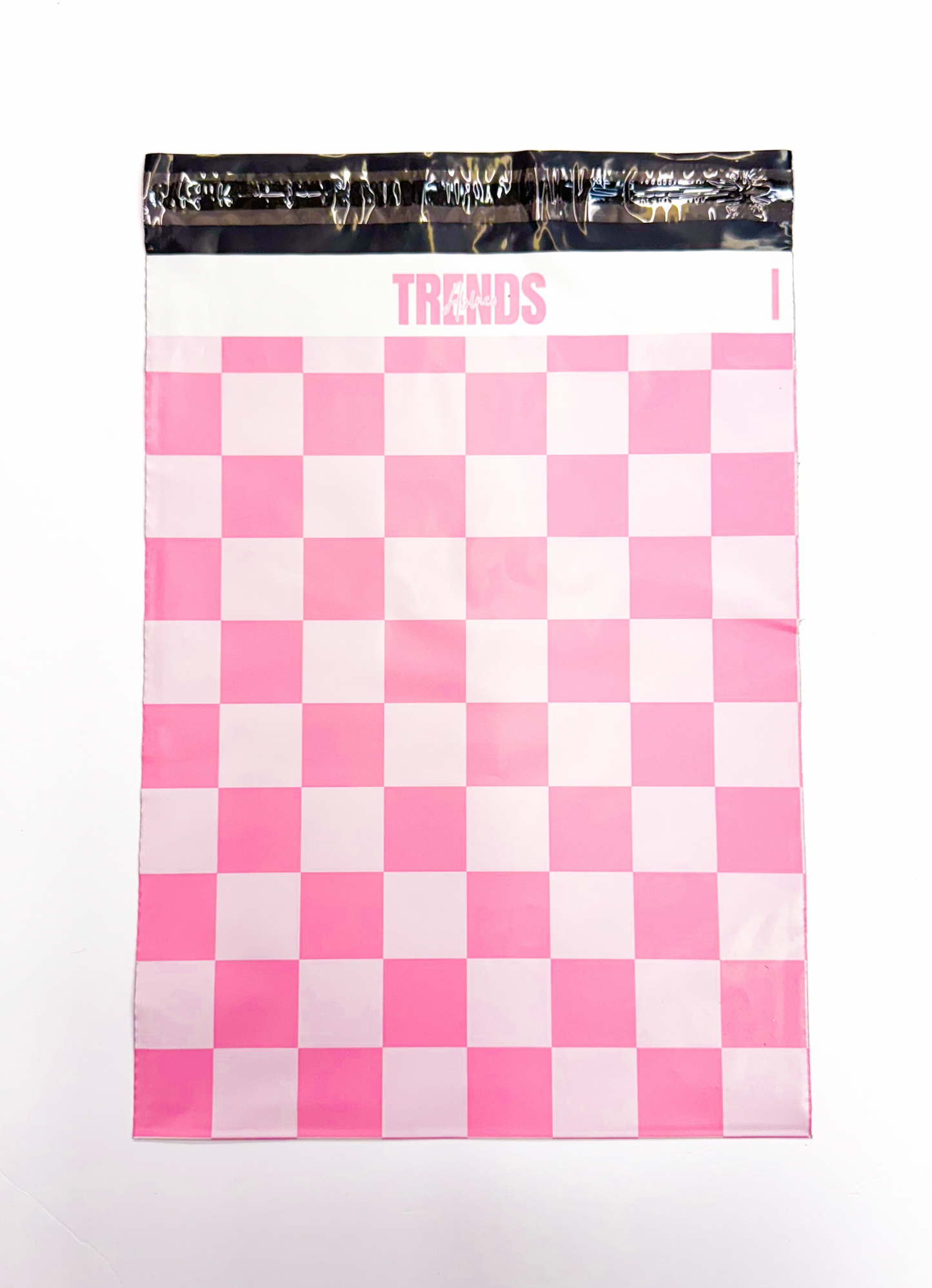 Pink Checkered Poly Mailers