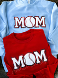 Baseball Mom Chenille Patch Shirt