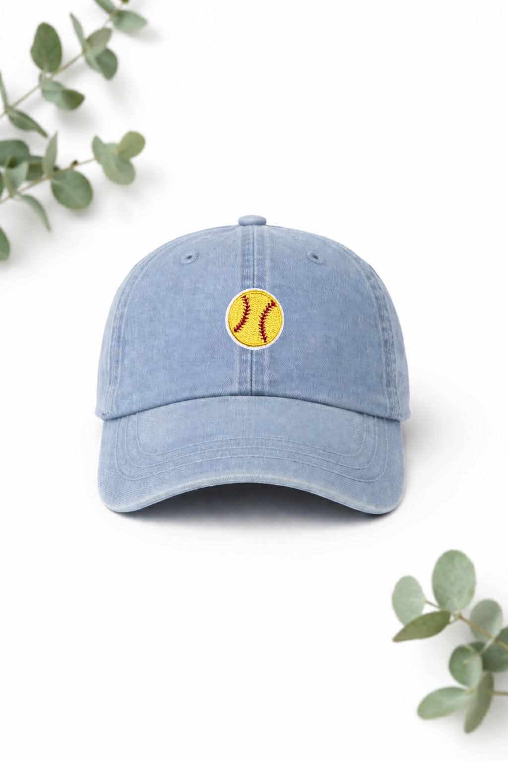 Mini Softball Embroidered Patch