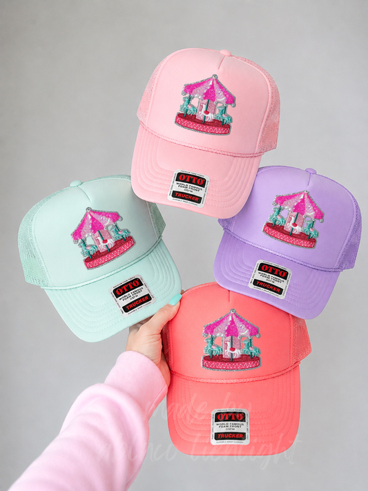 Merry Go Round Fair Summer Patch Otto Trucker Hat