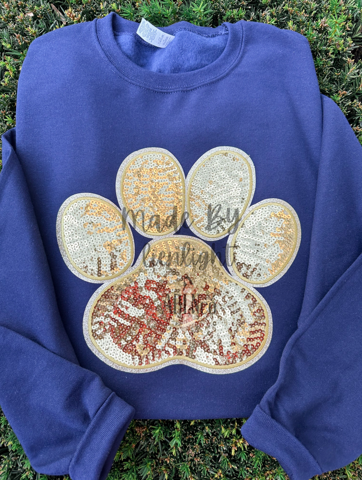 Paw Print Sequin Sweatshirt