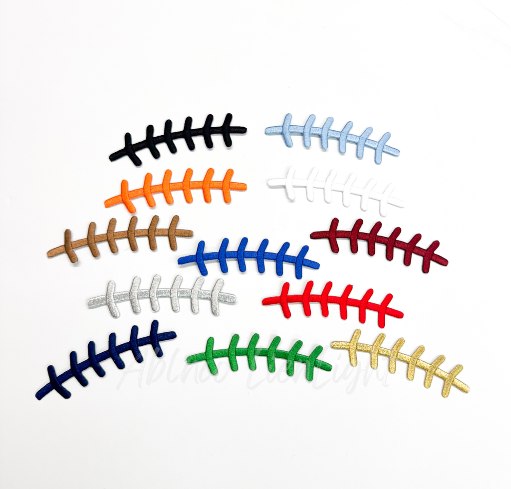 Football Laces Embroidery Patch