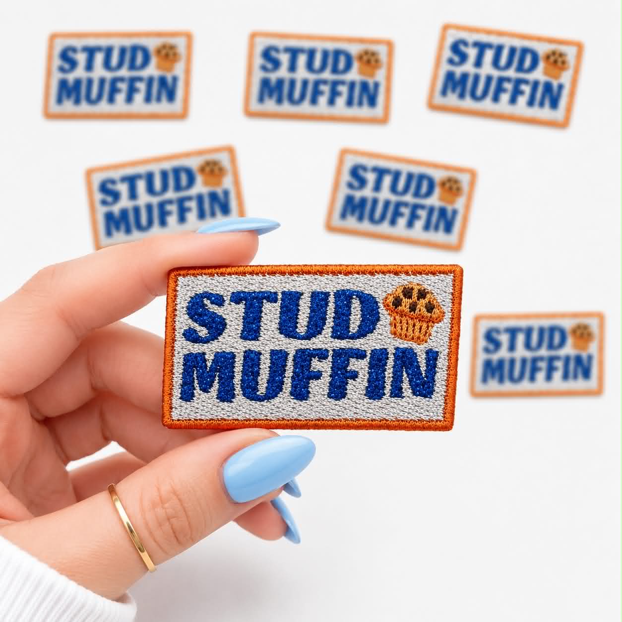 Stud Muffin Embroidered Dog Patch