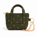 Green Polka Dots Mini Tote Bag Keychain | Zippered Purse Charm & Pouch (Copy)