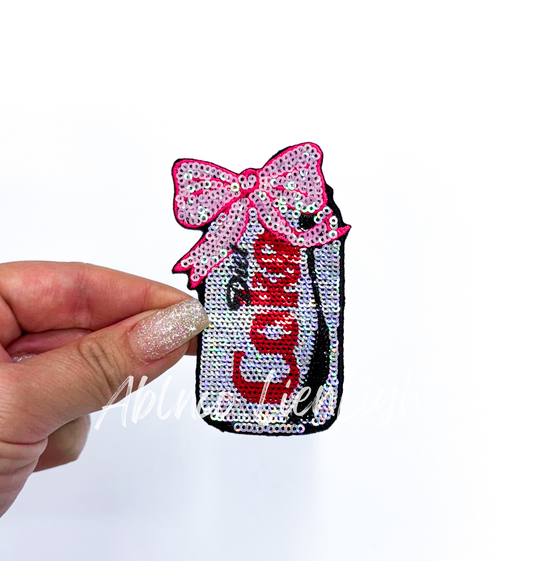 Small Diet Coke Sequins Patch