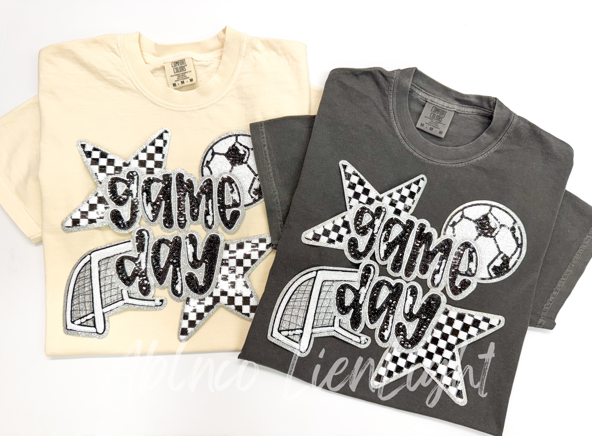 Soccer Gameday Sequin Patch Shirt