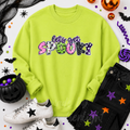 Lets Get Spooky Halloween Sequin Patch Sweatshirt