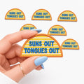 Suns Out Tongues Out Embroidered Dog Patch