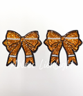 Football Side Bows Sequin Patch