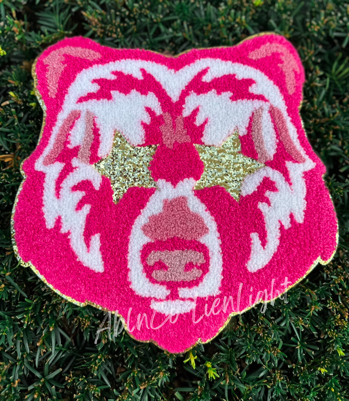 PREPPY PINK MASCOT™ Chenille Patch Only - DIY Craft