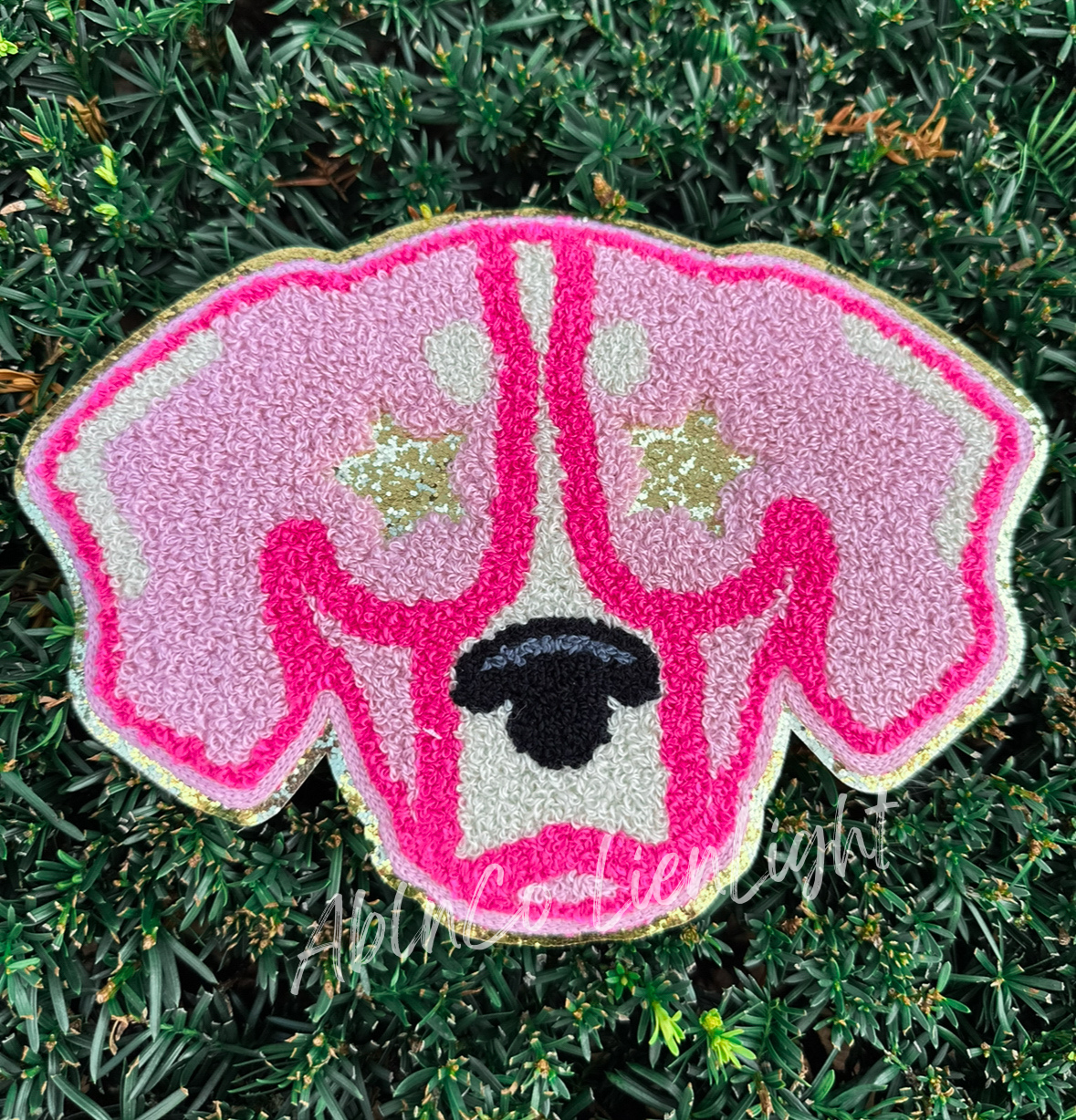 PREPPY PINK MASCOT™ Chenille Patch Only - DIY Craft