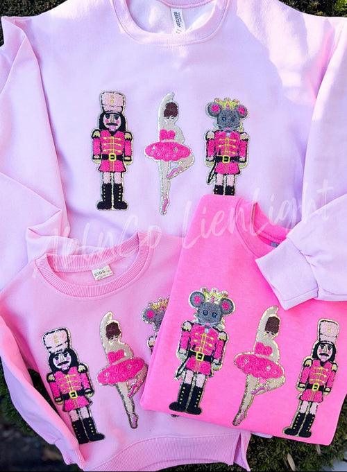 Ballet Nutcracker Trio Christmas Chenille Patch - Large