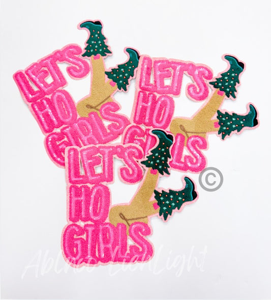 Lets Ho Girls©️ Christmas Sequins Chenille Patch