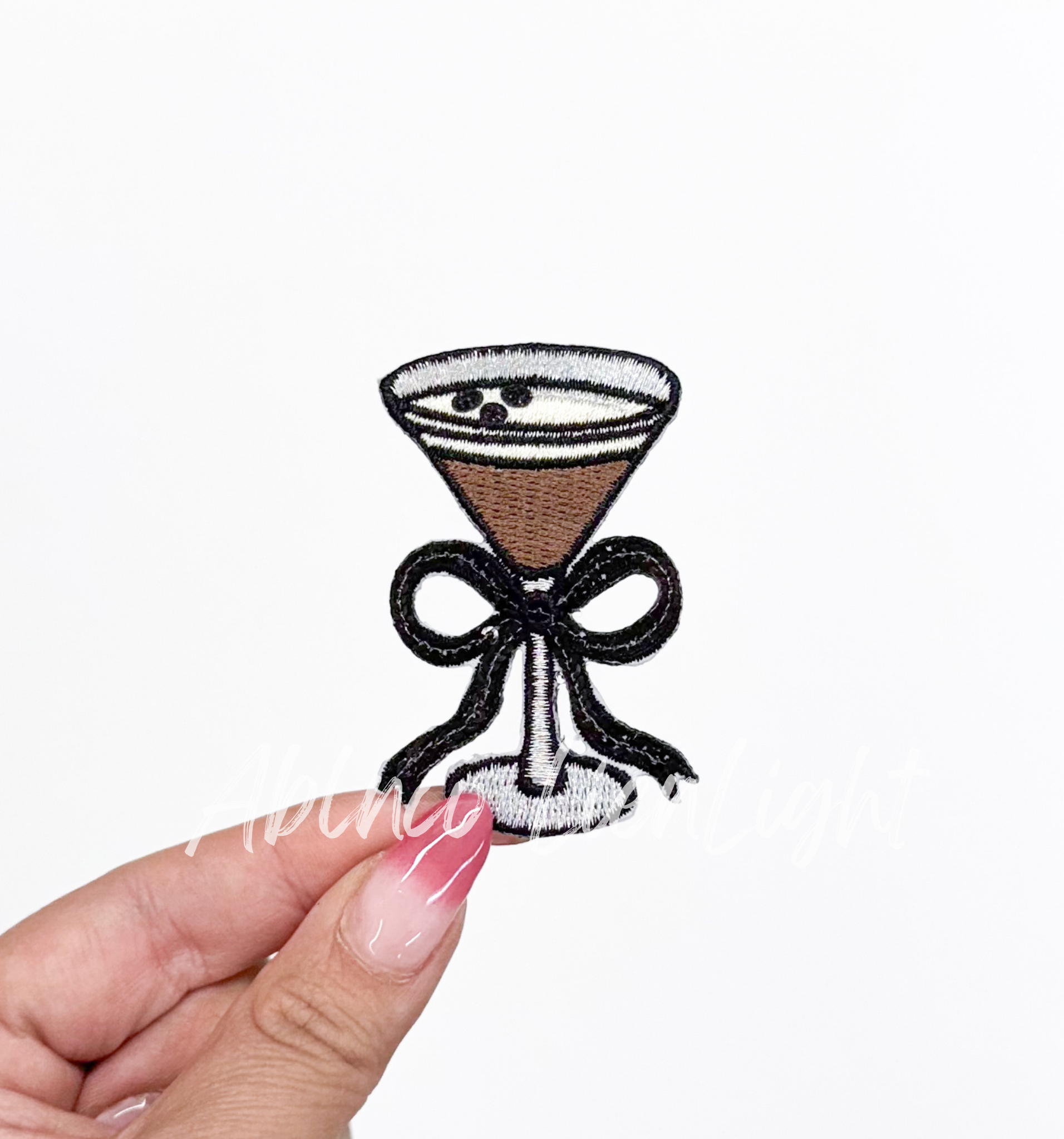 Espresso Martini Sequin Bow Patch