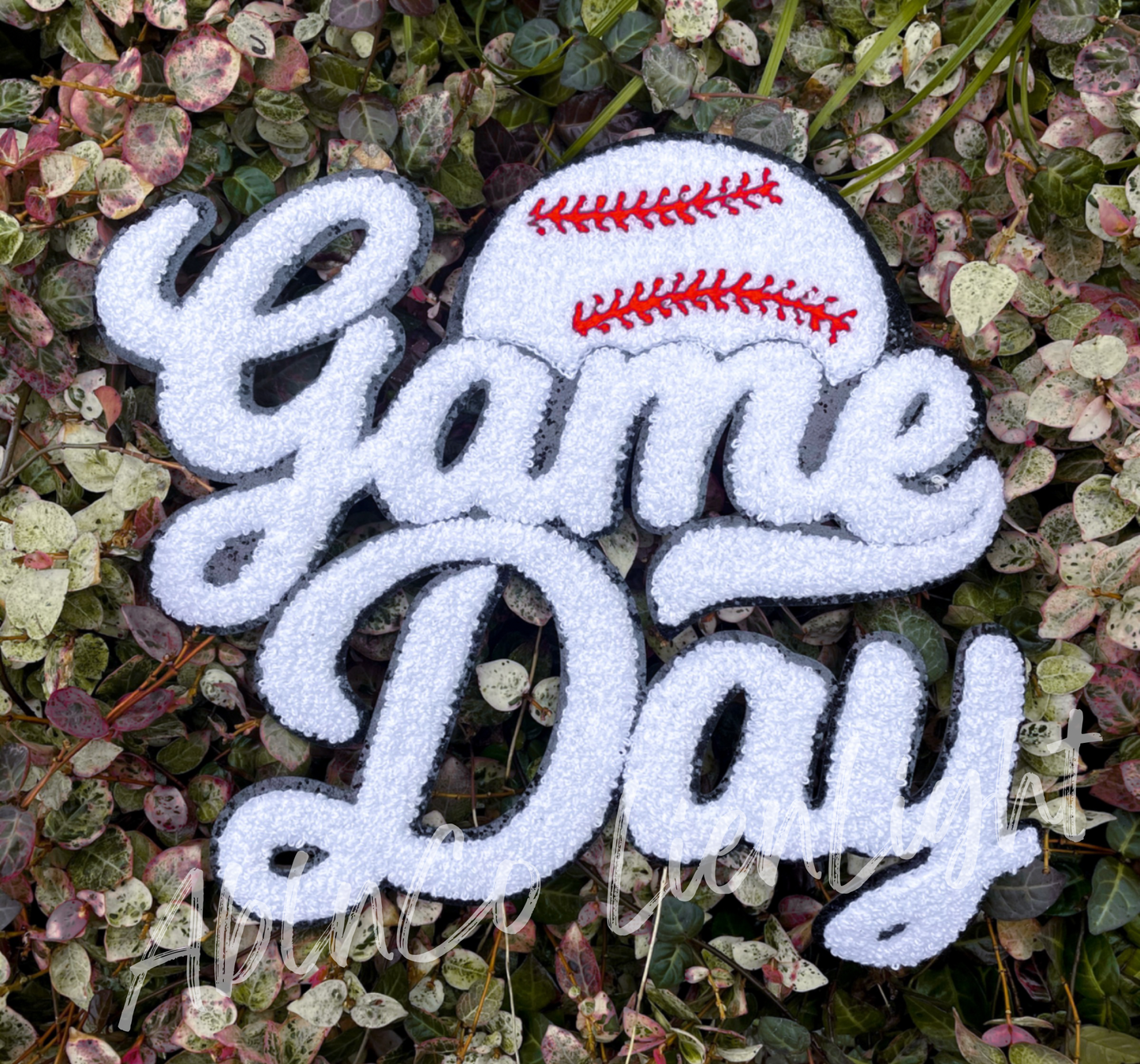 Baseball Game Day White Patch