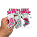 I Prefer Them Well Hung Christmas Sequin Patch - Small