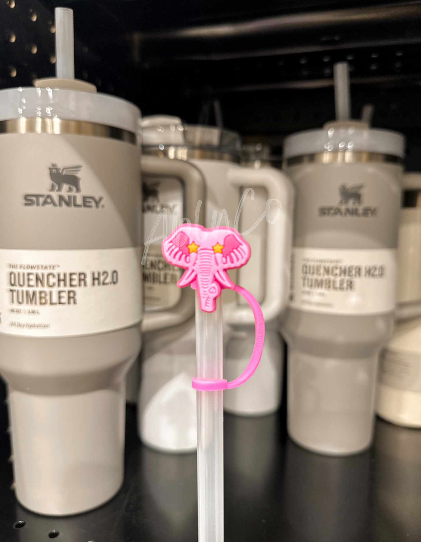 Preppy Pink Mascot™ Elephant 40oz Quencher Tumbler
