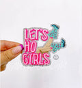 Lets Ho Girls Christmas Sequin Patch - Small