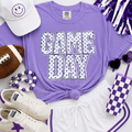 Purple Polka Dots Game Day Sequin Patch Shirt