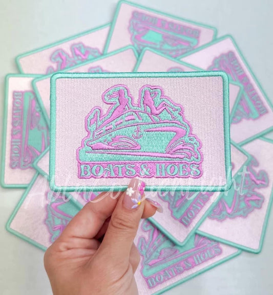 Boats & Hoes Embroidery Patch