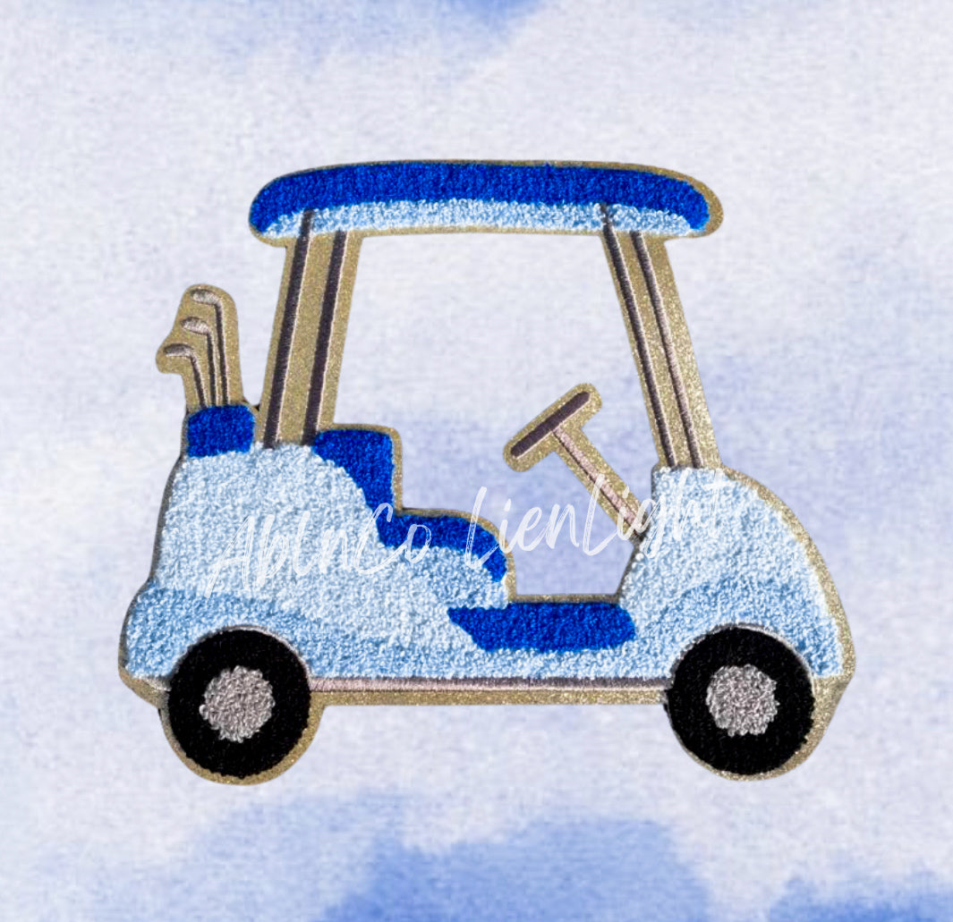 Blue Golf Cart Patch