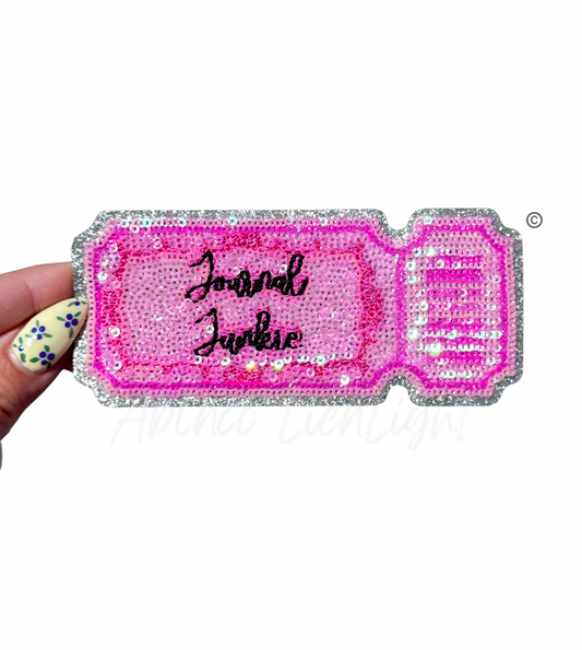 Journal Junkie Sequins Patch