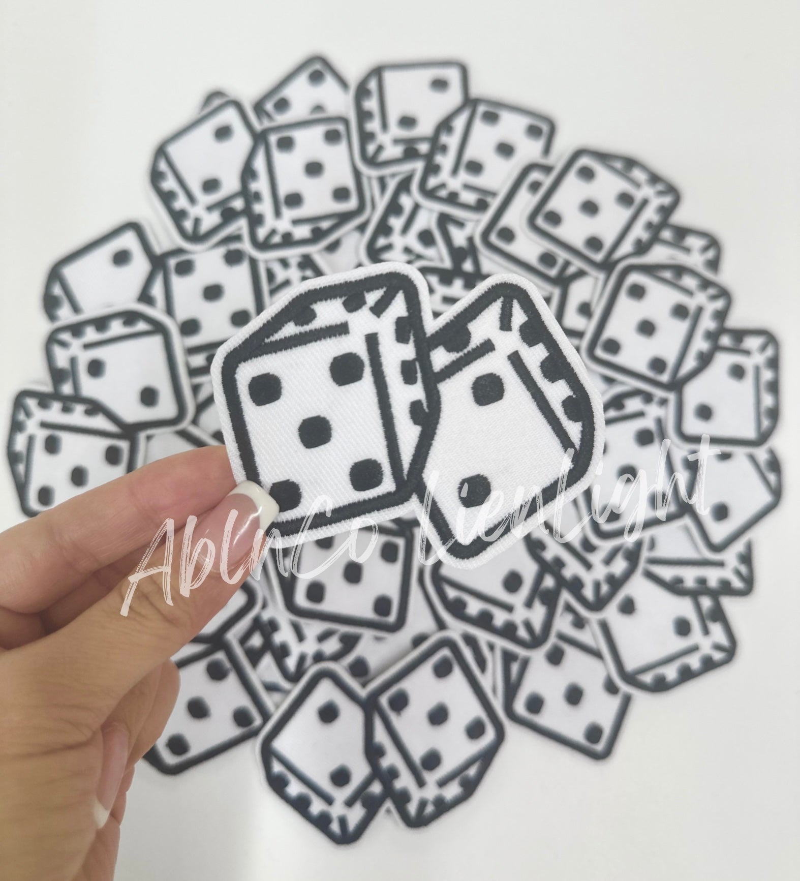 Lucky Dice Embroidery Patch