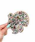 Camo Turkey Hunting Sequin Patch - Small