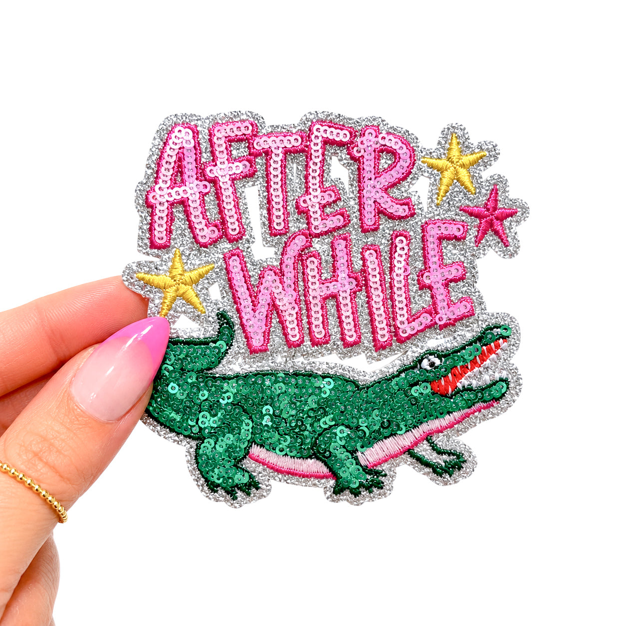 After While Summer Sequin Embroidery Patch - Small