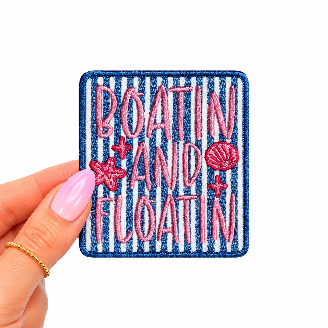 Boatin And Floatin Summer Embroidery Patch