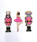 Ballet Nutcracker Trio Christmas Chenille Patch - Large