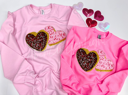 Heart Donut Valentine’s Day Sweatshirt