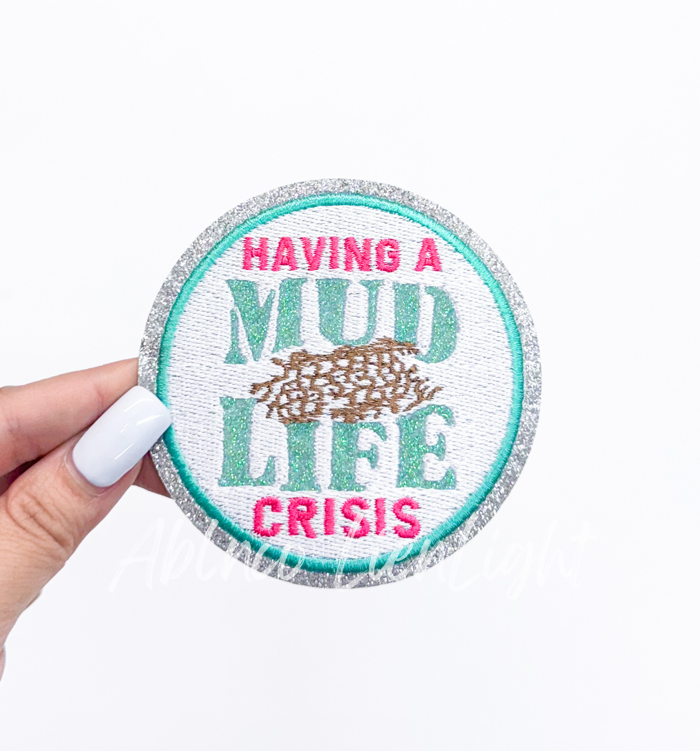 Having A Mud Life Crisis SXS Off Road Racing Glitter Patch