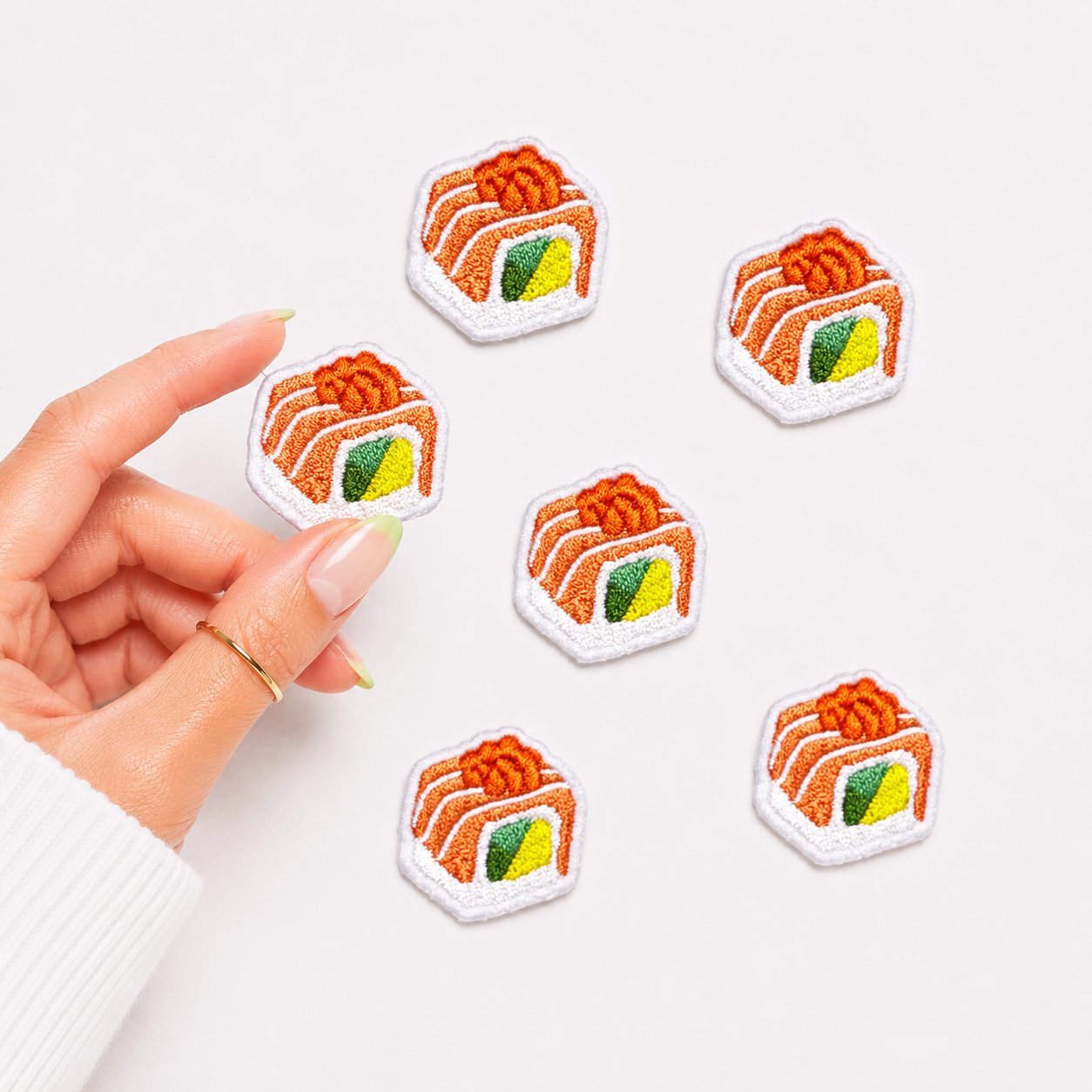 Mini Sushi Embroidered Patch