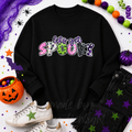 Lets Get Spooky Halloween Sequin Patch Sweatshirt