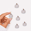 Mini White Pumpkin Embroidered Patch