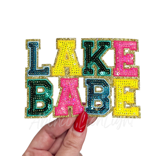 Lake Babe Summer Sequin Patch