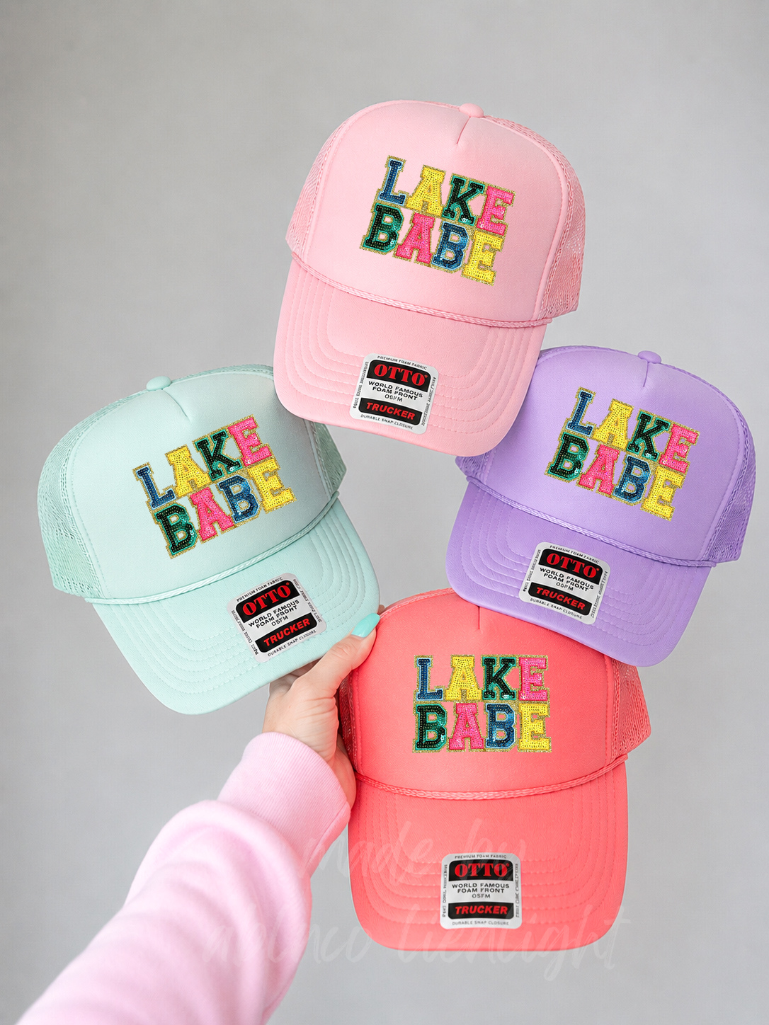 Sequin Lake Babe Summer Patch Otto Trucker Hat